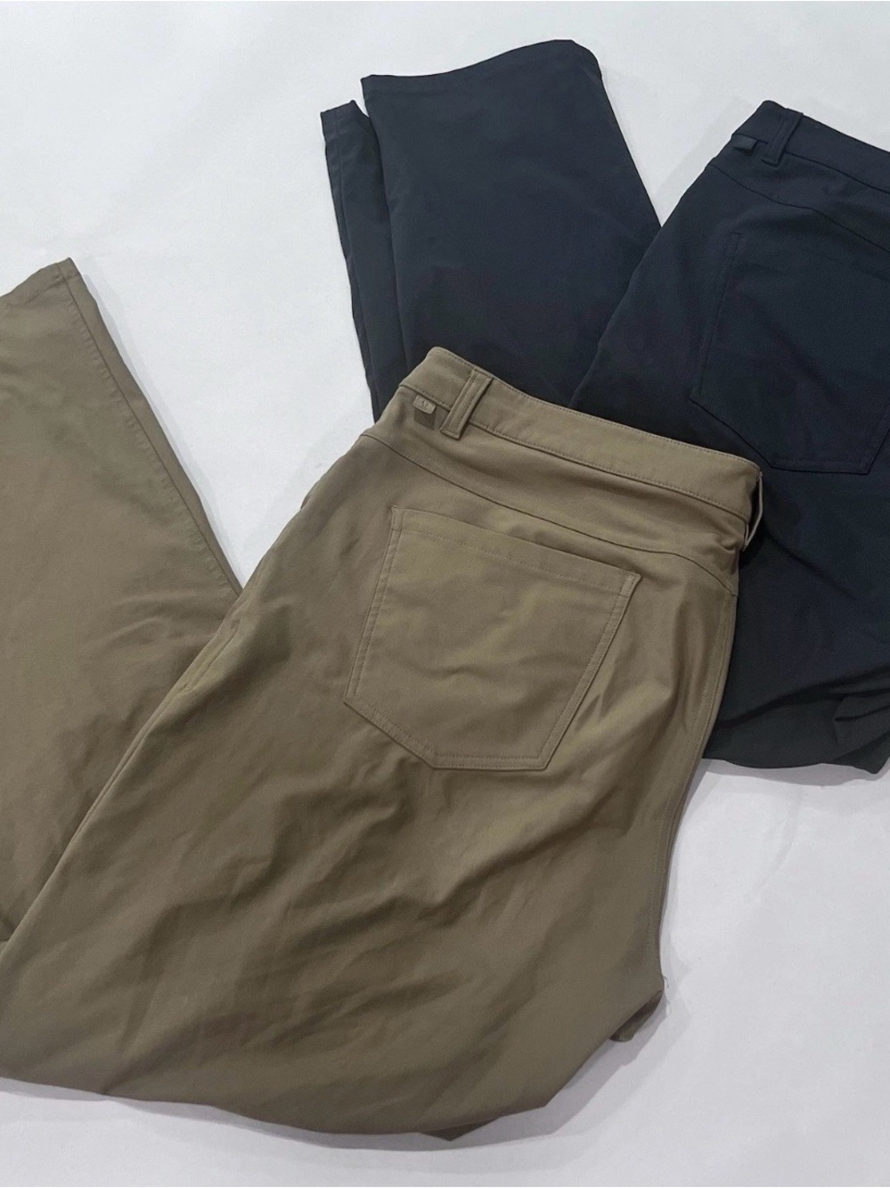 Lululemon ABC Classic Pants, Tan and Black